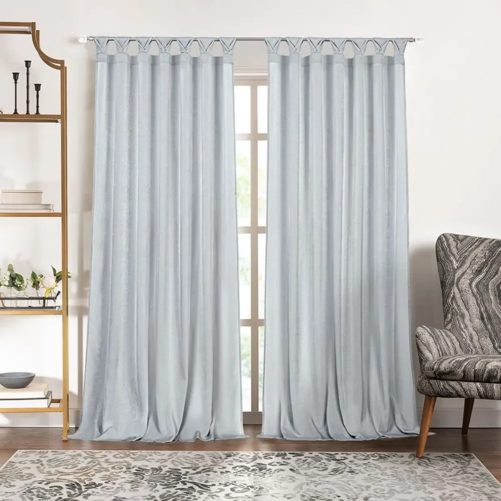 PowerSellerUSA 2-Pack Luxurious Window Curtain Panel with Silky Soft Shimmering